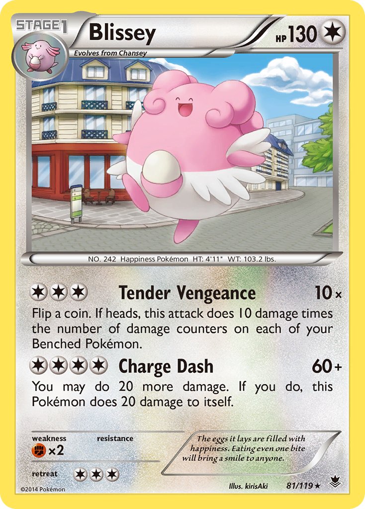 Phantom Forces Blissey [Cosmos-Holo] Pokémon card